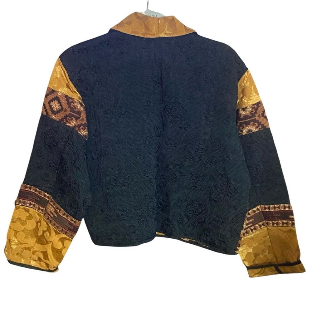 Vintage Flashback Ethnic Boho Patchwork Jacket Go… - image 5